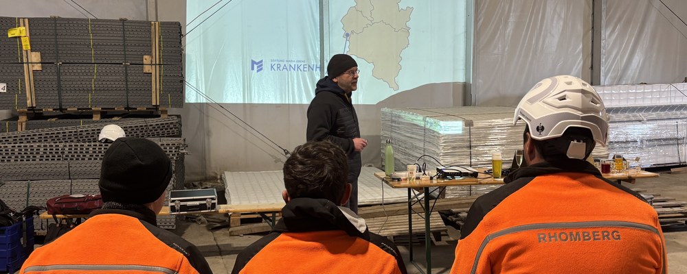 Für die Mitarbeiter der Firma RHOMBERG Bau in Dornbirn veranstalteten die Verantwortlichen einen Gesundheitstag am 20. März 2026.